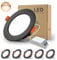 BAGZY Einbaustrahler Schwarz LED Spots Ultra Flach 12W 230V IP44, 1000 Lumen 5er Set Warmweiß 3000K Ausschnitt 110-130mm, CRI 80,Einbauleuchten Decken Spot,für Schlafzimmer Badezimmer Wohnzimmer