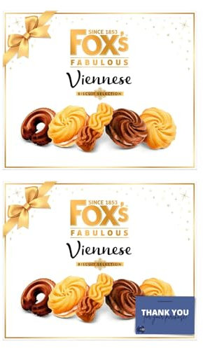 Fox's Fabulous Viennese Biscuit Selection Assortment 350g - Pack of 2