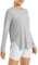 G4Free Women's Activewear Shirts UPF 50+ UV Sun Protection T-Shirts Long Sleeve Tops Workout Outdoor Gym Hiking Quick Dry Lightweight Shirts Grey