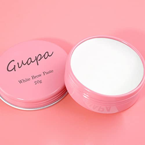 Imperméable Pâte à Sourcils Blanche 20g / 0,7 oz pour la Micropigmentation Tatouage Maquillage Permanent des Sourcils et la Conception des Lèvres (Boîte Rose)
