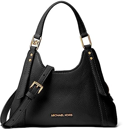Michael Kors Sac à main pour femme Arlo Petit sac à bandoulière Noir, PVC marron