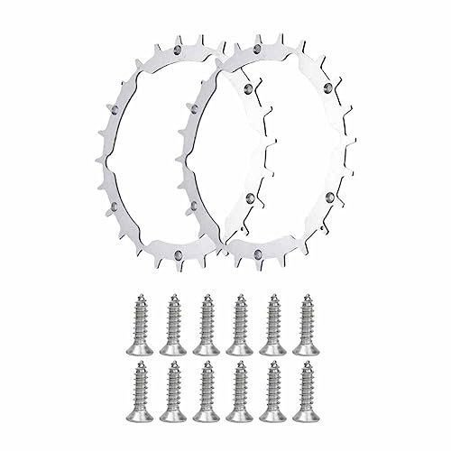 Jkapagzy 2 stücke Edelstahl Spikes 170-252mm Mähroboter Traktion Rad Slip Nägel S+500 für Bosch Rasenmäher S500 XS300 Indego Teil