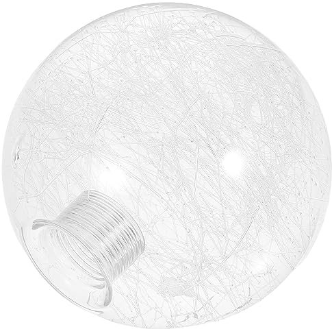 ABOOFAN Pantalla De Vidrio Transparente Con Semillas Pantalla De Cristal Transparente Cubierta De La Luz Del Ventilador De Techo Cubierta De Luz Colgante Globo Bulbo 100 Mm Hilo Accesorios