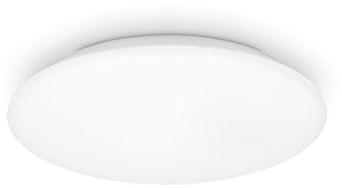 Kwazar Luminaire Deckenlampe LED Deckenleuchte 28W IP44 rund 4000K Modern Badezimmer Lampe mit Bewegungsmelder Badlampe Decke Küchenlampe für Bad Flur Schlafzimmer Wohnzimmer Küche Keller Lampe MARY