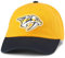 AMERICAN NEEDLE Blue Line Collection Baseballmütze NHL National Hockey League Team verstellbarer Schnallenriemen Dad Cap, Nashville Predators (Gold/Marineblau), Einheitsgr��e