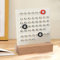BBTISG Ewiger Blockkalender für Schreibtisch, Schreibtischkalender Kalender Datum Desktop Tag Monats und Wochenanzeige DIY Kreis mit Datumsmarkierungsringen für Café, Restaurant, Büro (Weiß)