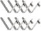 INCREWAY Zeltstangen-Clips, 8 Stück, Kajak-Paddel-Feder-Clips, Edelstahl, Zeltstange, Druckknopf-Federklemmen für Camping, Kajak, Paddel, Zeltstange, 6 mm Knopf + 43 mm lang