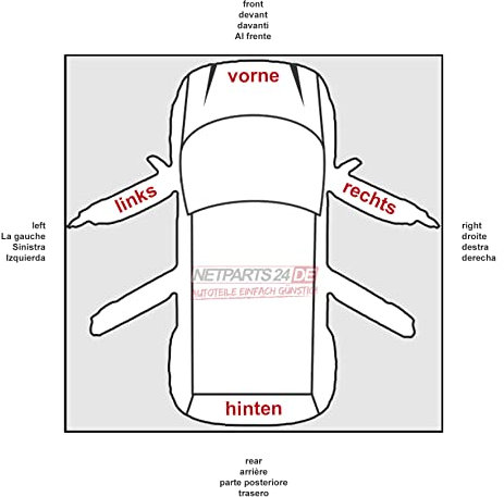 Johns, Scheinwerfer Halogen Front passend für Toyota Verso 04/2009-02/13 H11 HB3 Rechts + Nebelscheinwerfer + Leuchtmittel