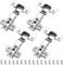 4er Pack Küchenschrankscharniere Öffnungswinkel 105° mit hydraulischer Feder, Schranktürscharniere mit 16 Schrauben Eckanschlag Scharnier Topfbohrung Abstand 48 mm für Küchenschrank, Badezimmertür