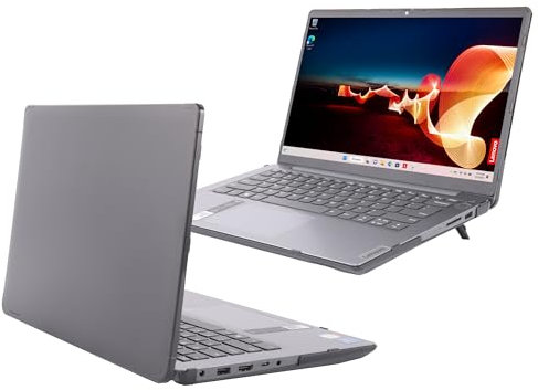 mCover Étui compatible uniquement avec les ordinateurs portables Windows Lenovo IdeaPad 3 | Série 3i (14ADA6 / 14ALC6 / 14ABA7 / 14ITL6 / 14IAU7) (ne convient pas aux autres modèles) - Noir