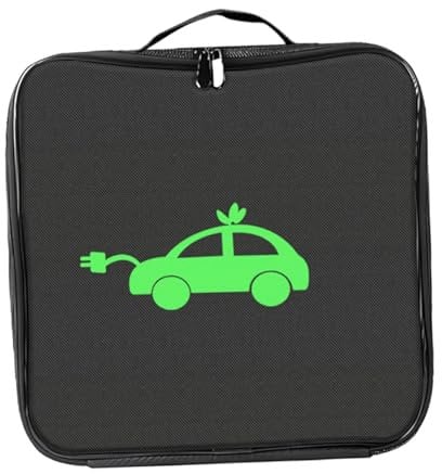 Okiyakusama Waterproof EV Cables Storage Bag Cable Case Wear Resistant Lightweight EV Cable Organizer for Electric Vehicle, Square Shape
