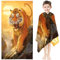 KIDSLOVE Tiger Strandtuch 90x180 cm Badetuch Waldtier Tiger Strandlaken Handtücher 50x100cm Für Kinder Tiger Badetuch Groß 100x200cm Microfaser Handtücher Handtuch (4,70 x 140 cm)