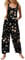 Dungarees Women, Womens Jumpsuit Casual Loose Bib Overalls Elegant Boho Floral Plus Size Wide Leg Jumpsuits with Pockets 02-Black M