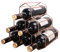 Generisch Weinregal LTLWSH Weinregal Roségold 6 Flaschen Freistehendes Weinregal Sechseck Modernes Design Weinregal Schrank