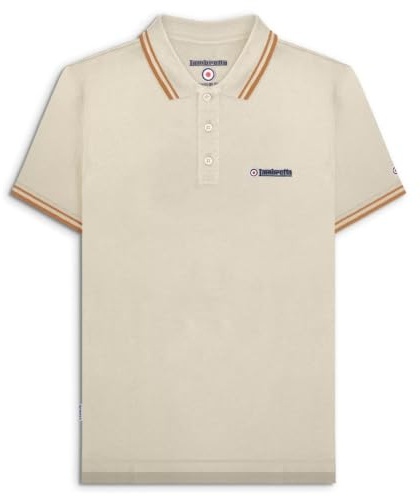 Lambretta Mens Tipped Polo Jetstream M