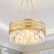 TOCHIC Kristall Kronleuchter Pendelleuchte Gold Ø55cm - Moderne 6-Licht Hängeleuchte mit Kristallen, ideal für Esszimmer, Küche oder Treppenhaus