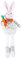 GARVALON Miniatur Kaninchen Figur Ostern Bunny Puppe Stofftier Spielzeug für Party