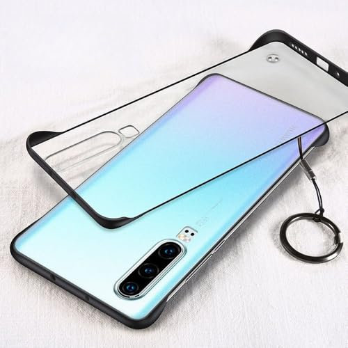 Custodia per telefono senza cornice trasparente ultra sottile per Huawei P40 P30 P20 Mate 40 30 20 Pro Cover per Honor 20 Pro Custodia rigida per PC opaca sottile, W1, per Huawei P20 Pro