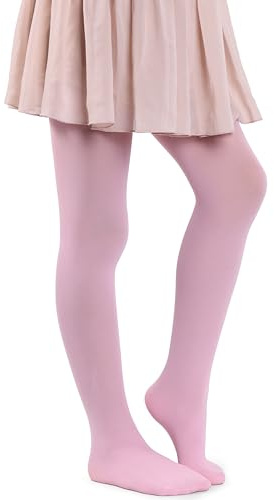 MANA MANA Einfarbige Mädchen Strumpfhose – Süße blickdichte Kinderstrumpfhose für Schule, Tanzen, Ballett – Weich und stylisch, 40 DEN, Made in Italy, Ages 3-12