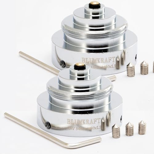 BLUMKRAFT 2 Stück Heizkörperadapter, kompatibel mit Danfoss RAV 34 mm auf M30 x 1,5 für Thermostat/Thermostatkopf M30 x 1,5 männlich