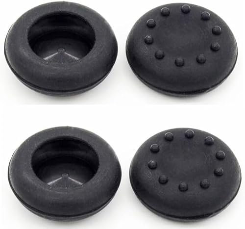 4 Pcs Black Analog Silicone Thumb Stick Grip Joystick Caps Cover for PS4 PS3 Xbox 360 Xbox One Game Controllers Gamepads Standard Controllers