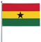 Flagge von Ghana, Wintergartenflaggen, Winterflagge für draußen, Winterdekoration für Zuhause und draußen