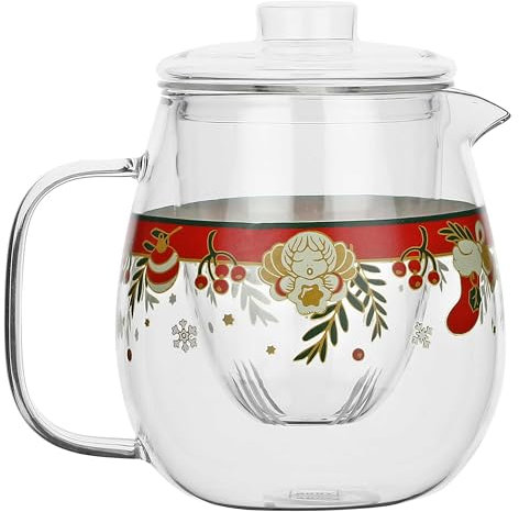 THUN - Tetera de cristal Sorpresas de Navidad