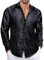 Ailisus Coal Black Mens Silk Paisley Dress Shirts Formal Long Sleeve Button Down Shirt Floral Jacquard Business Wedding