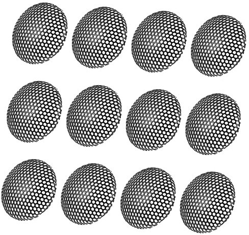 STOBOK 12Pcs Sound Box Microphone Protection Nets Durable Mesh Covers for Speaker Mic DIY Speaker Grille Audio Accessories Prevents Damage From External
