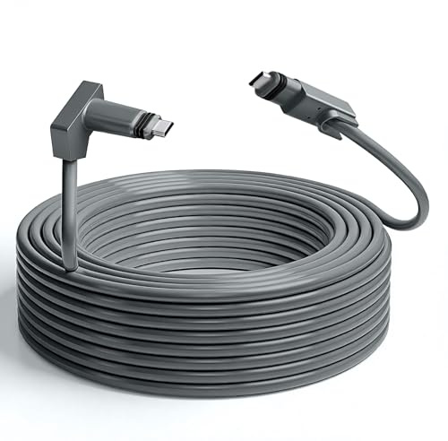 SZRMCC Starlink Gen 2 Kabel 75FT Standard betätigt Ersatz Verlängerung Wasserdichtes Internetkabel für Starlink V2 Rechteckige Satellitenschüssel Grau 26AWG (100FT/30M)