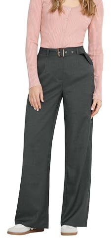 Long Tall Sally - LTS Tall Brown Wide Leg Belted Trousers - Women's