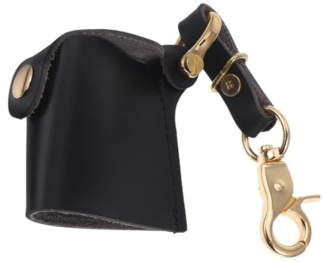 SHINEOFI Lightweight Black Pu Film Camera Case with Keychain Versatile Use Film Holder Bag for Daily Use and Travel Shoots
