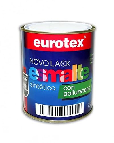EUROTEX Novolack 0,75 Litros Esmalte Sintético Verde Mayo Brillante Resistente a las Manchas para Interior y Exterior sobre Metal