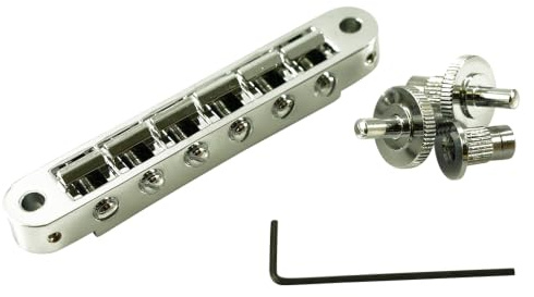 TonePros Standard Tune-O-Matic Bridge With Small Posts Chrome
