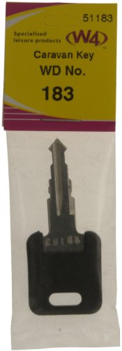 W4 WD Replacement Caravan Key No183 - Black
