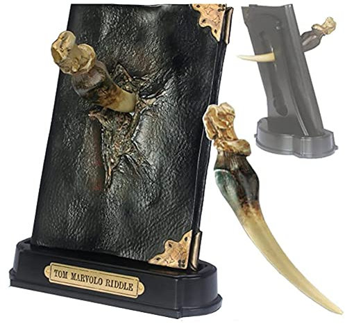 The Noble Collection Basilisk Fang and Tom Riddle Diary Sculpture