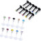 PiercingJ 20PCS Mixte Piercing Labret Lèvre Bouche Acrylique Cristal Strass Lip Lot Piercing Tragus Couleurs Mélangé
