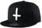 Aivtalk Hip-Hop Baseball Cap Kappe Mütze Unisex Snapback Verstellbare Baseballcap Original Kreuz Gedruckte Basecap - Schwarz