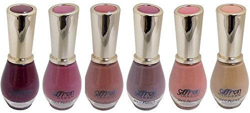 6 x Saffron Nude Shades Nail Polish - Tray 2