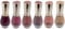 6 x Saffron Nude Shades Nail Polish - Tray 2
