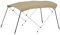 Oceansouth 4 Bow Bimini Top with Integrated Storage Boot (Sand, Breite 1.7m - 1.9m) Bogen Bimini top Boot ueberdachung bootsabdeckung bootsverdeck Edelstahl zubehör Abdeckung Boat Canopy