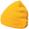 DonDon Mütze Herren Mütze Damen Wintermütze Beanie klassisches Design gelb