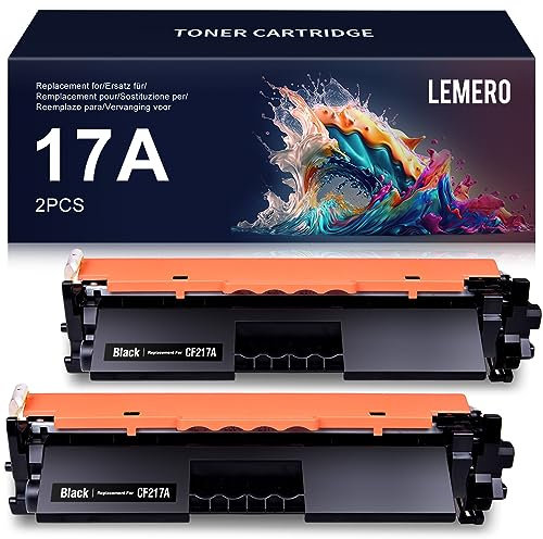 Lemero 2 Kompatibel HP CF217A 17A für HP Laserjet Pro M102A M102W HP Laserjet Pro MFP M130a M130nw M130fn M130fw Drucker, Schwarz x 2