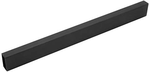 Gedotec Möbelrohr eckig Schrankstange Antik Kleiderstange 1800 mm - H10256 | Garderobenstange Eisen rustikal schwarz | Schrankrohr 25 x 15 mm | 1 Stück - Kleiderschrank-Stange im Vintage Used-Look