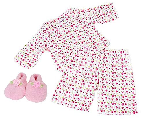 UK Company Frilly Lily Pink Flower Pyjamas To Fit 43cm Baby Born Doll