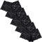 Yenita Women Lace Hipster, 5er Set Damen Spitzen Panties aus weichem tranzparenten Spitzengewebe, schwarz, Gr. L