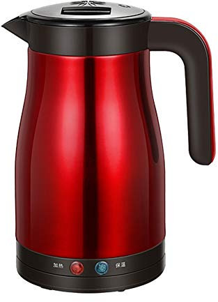 XYanZi Electric Kettle, 304 Stainless Steel Fast Boil Jug Kettle, 1350W,1.5L, Boil-Dry Protection And Auto Shut-Off, BPA Free, Cordless,red