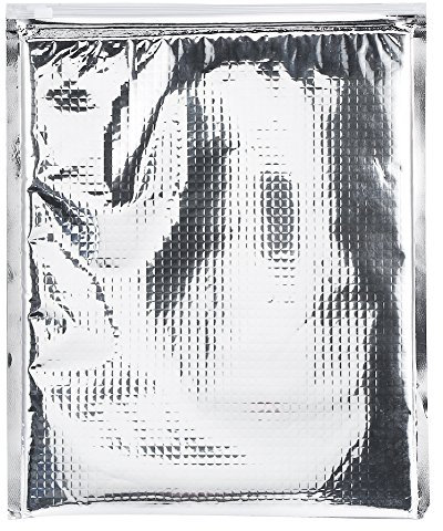 5 Stück Isolierte Aufbewahrungstasche für Lebensmittel mit Reißverschluss, Kühlbeutel für Lebensmittel, thermische wiederverwendbare Lunchbeutel(25 x 30 cm)