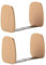 Muso Wood Buchstütze, Buchstützen aus Holz Buchhalter für Regale Dekorative Bücherstützen Buchhalterung Bookends für Schule, zu Hause, Büro und als Schulgeschenk (Buchenholz, 2 Paare)