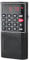 Radio de Poche Rechargeable FM, Lecteur de Carte Micro SD RMS 3W, Prise Casque - Noir